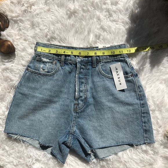 🔴SOLD🔴PacSun Thalia Denim High Rise Icon Shorts - Picture 7 of 10
